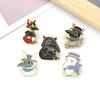 Unique Animal Shaped Cartoon Doctor Bird Beak Mask Enamel Alloy Brooch Pin For Stylish Accessories