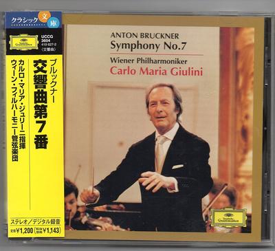 CD GIULINI CARLO MARIA BRUCKNER VI  Bruckner Symphony No. 7 UCCG3604  2003 Japan Classical Used