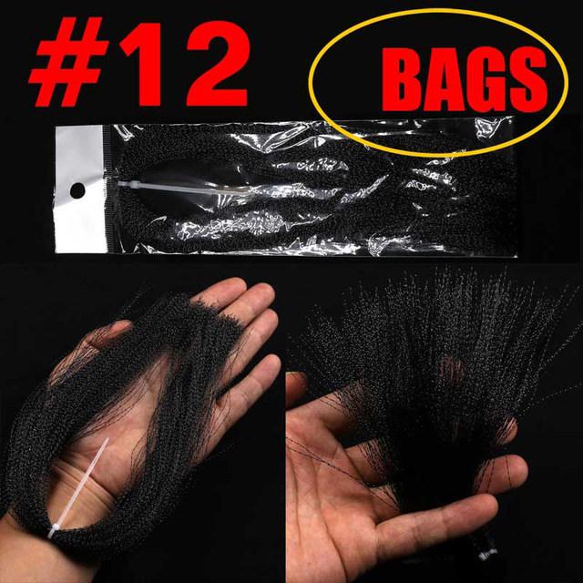 UV Spiral Bright Silk Feather Hook Tying Material for Sea Fishing