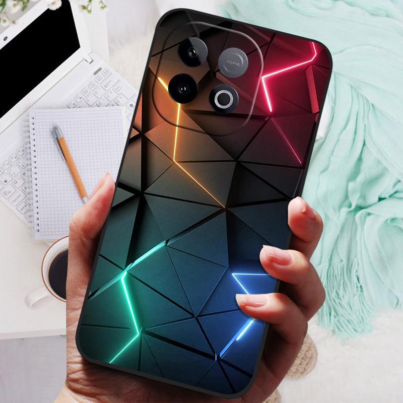 Etui silikonowe na tył telefonu VIVO iQOO Z10 Turbo Pro, etui z miękkiego zderzaka VIVO Y300 GT 5G