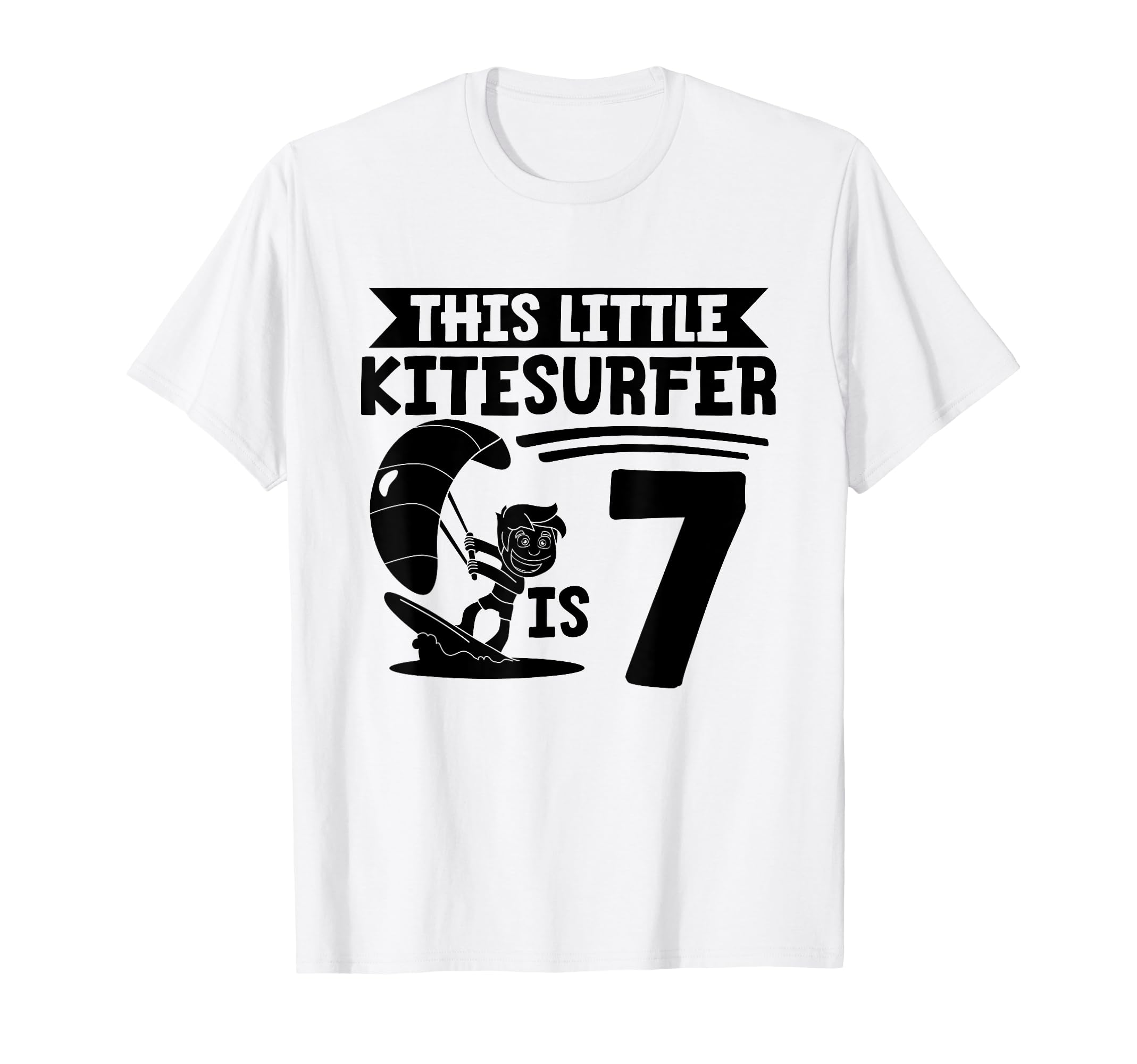 Kitesurfer 7th Birthday Kitesurfing Kids Kitesurfing T-Shirt