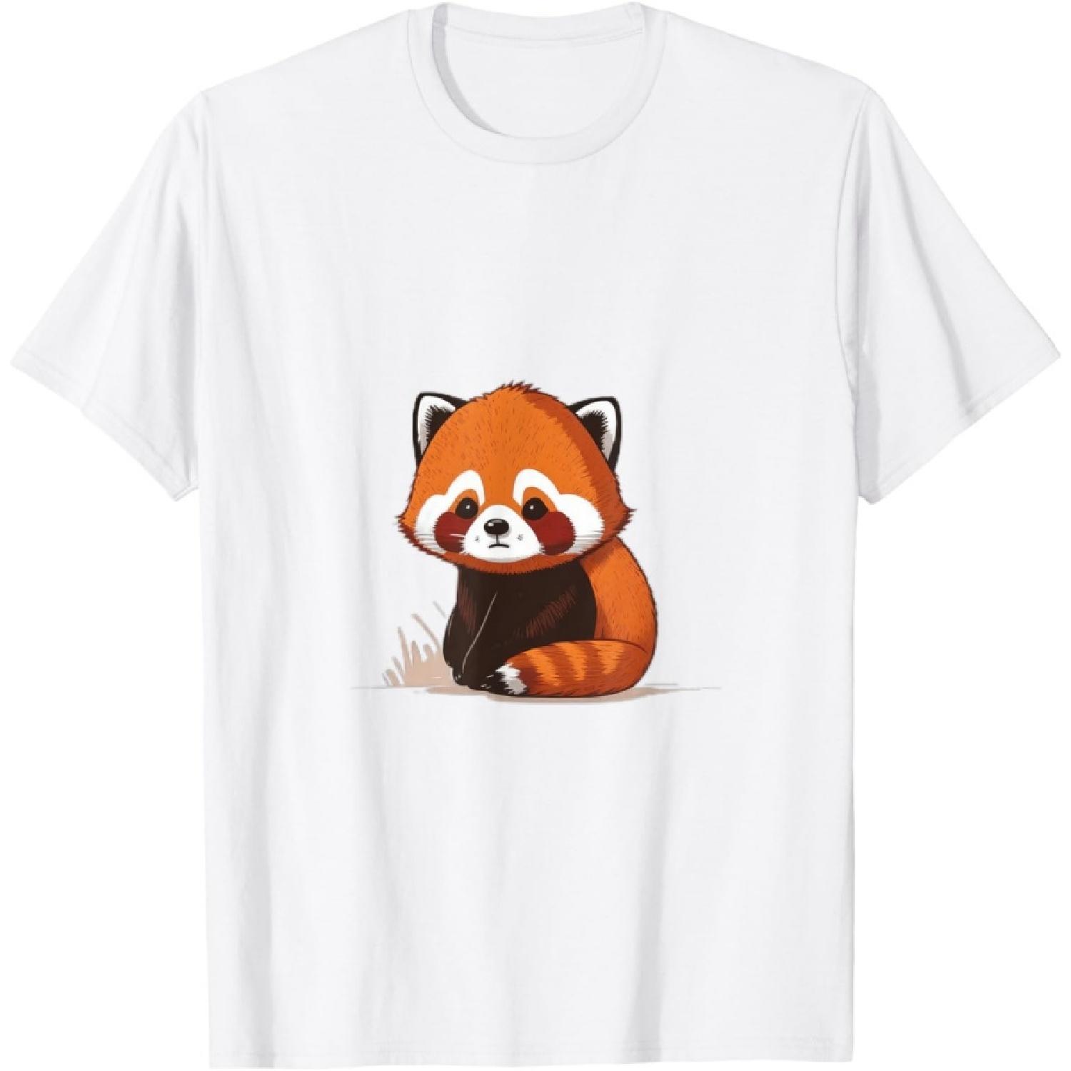 Крутая Милая Забавная Футболка с Красной Пандой S