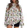 Women's Colorblock Sweatshirt Long Sleeve Round Neck Casual Comfortable Loose Lightweight Women's Sweatshirt