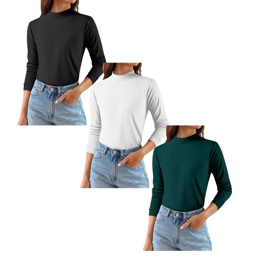 Women's Solid Color Long Sleeved Fashionable Women's Casual Top