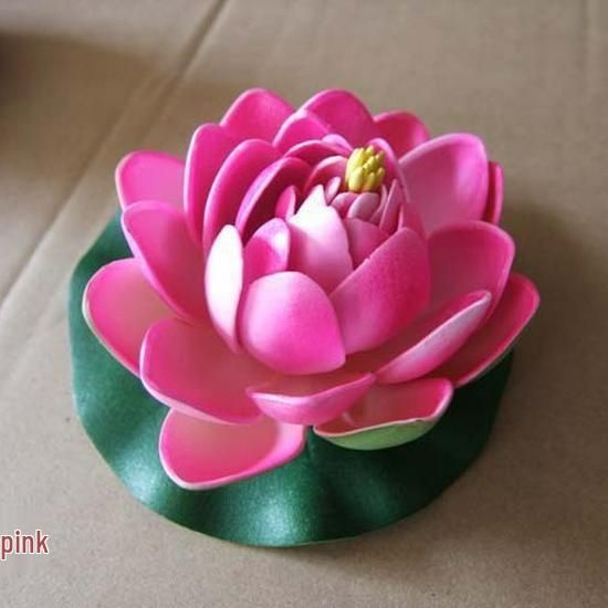 10cm Lotus Water Lily Props, Bud Type, Simulated - Available In 5 Colors.