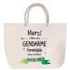 Beach Bag - PLANETEE - Thank You Unforgettable Gendarme - Rope Handle - Large Size - Personalized