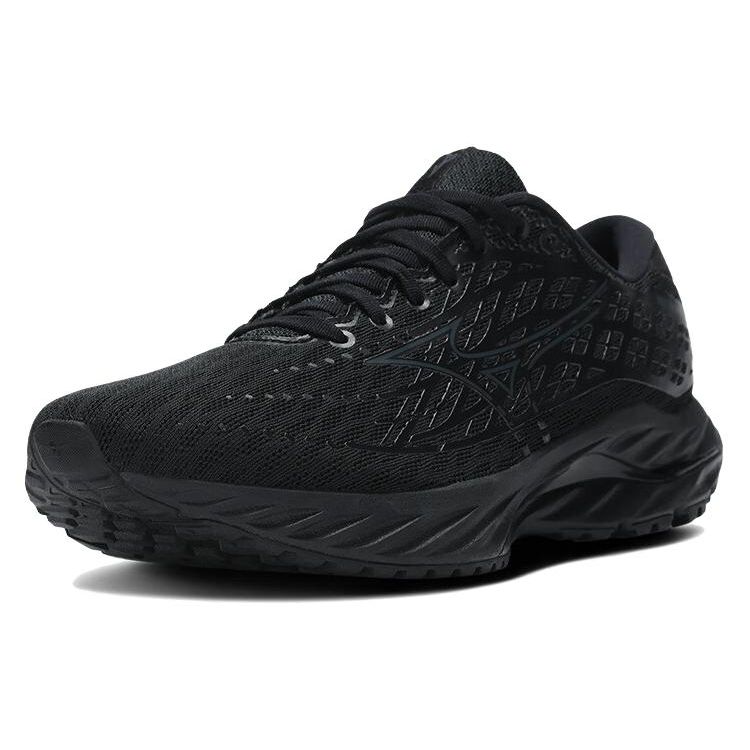 Mizuno Wave Inspire 20 Comfortable Versatile Mesh Cushioning Durable Breathable Low-Top Training Running Shoes Unisex Sneaker Black J1GC244403