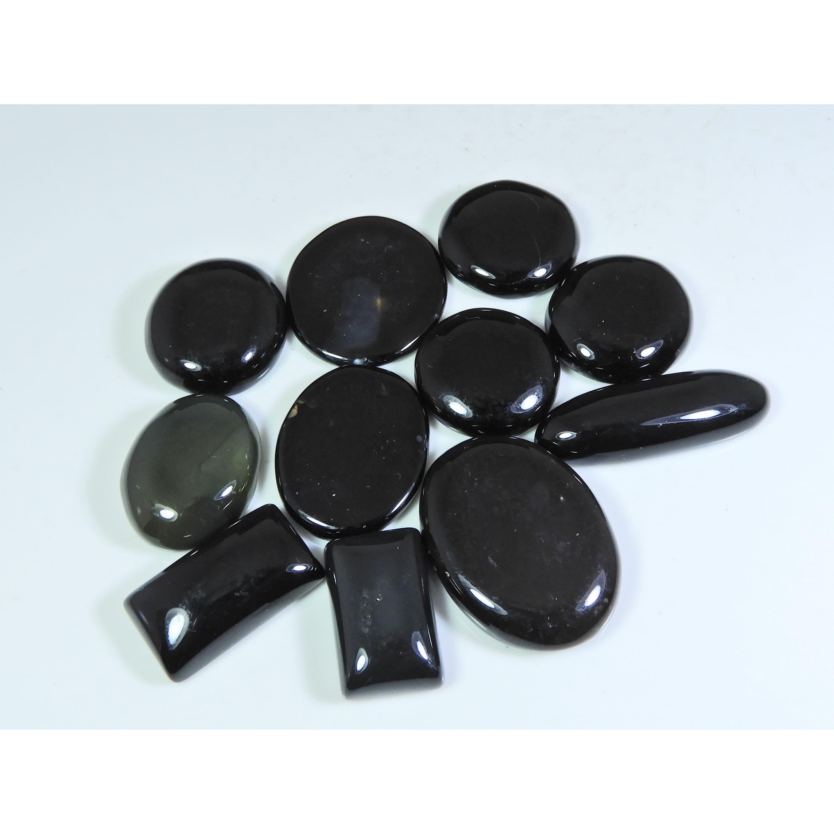 

259Cts. Natural Onyx Agate Ring Size Mix Cabochon Loose Gemstone 11Pcs Lot A-653