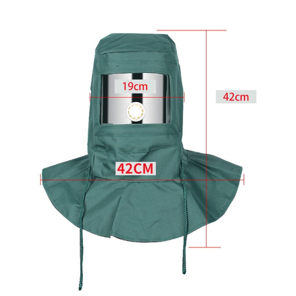 Hood Shawl Cap Wind Dust Protective , Canvas, 15.7inch / 40cm, Green