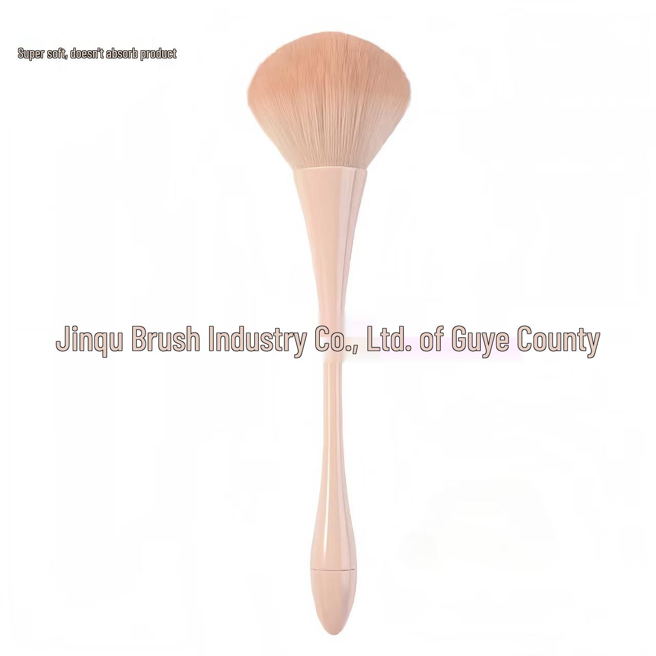 Large Slim Waist Long Handle Makeup Brush with Fluffy Bristles for Powder and Blush