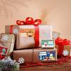 240 PCS Christmas Gift Tags Christmas Santa Claus Stickers Self Adhesive Cartoon Christmas Tag Christmas Festival Holiday Decor