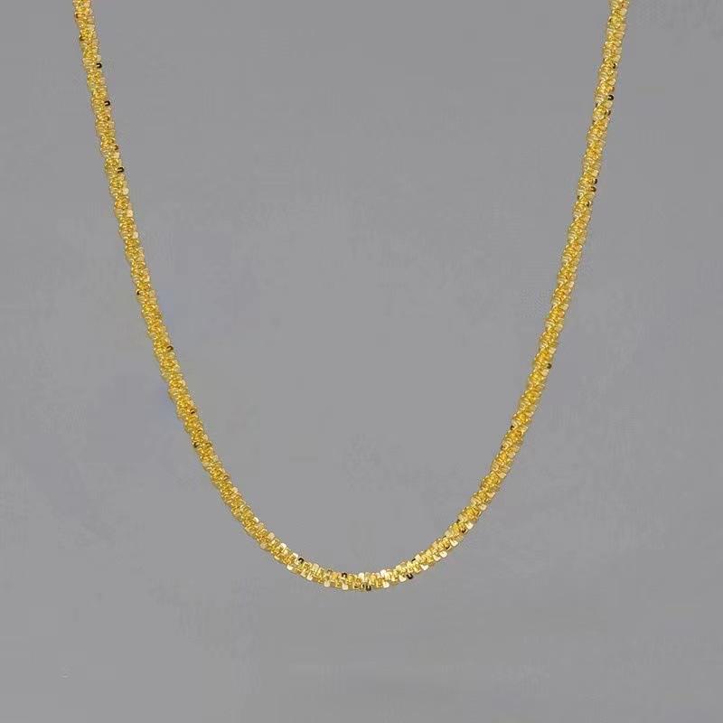 Ожерелье из цветной капусты для женщин, сверкающее, в корейском стиле, со звездами, на ключицу, минималистская мода