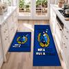 PFC Levski Sofia Flannel Kitchen Floor Mat – Non-Slip, Absorbent and Easy to Clean Suitable for Kitchens, Entryways Bedroomsand Bathrooms