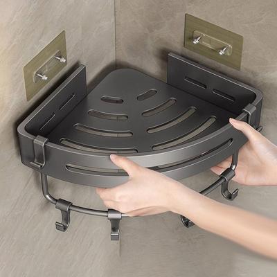 No Drill Bathroom Shelves Aluminum Corner Shower Shelf Durable Shower Organizer  Bathroom