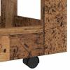 Mobile Desk Trolley Reclaimed Wood Look 60 X 45 X 60 Cm Engineered Wood