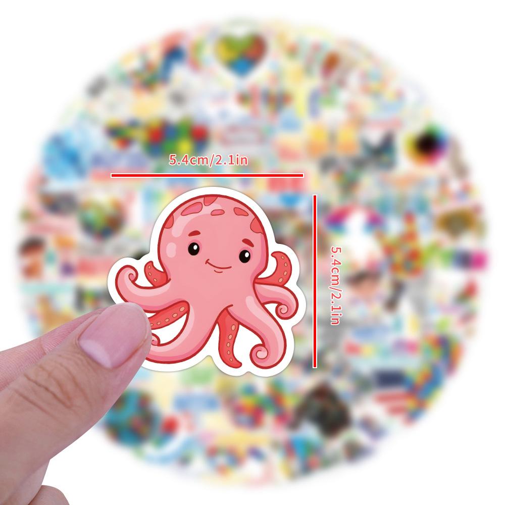 Cute Animal Doodle Stickers: 120 Sheets for Kids' DIY Journals & Stationery