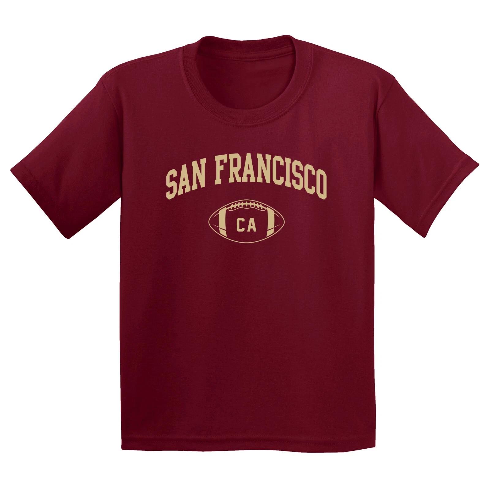 San Francisco Classic Football Arch - Youth T Shirt - Cardinal S