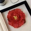 Bohemian Style Red Rose Hairpin Korean Style Girl Hair Clip Sweet Flower Hair Clip  Summer