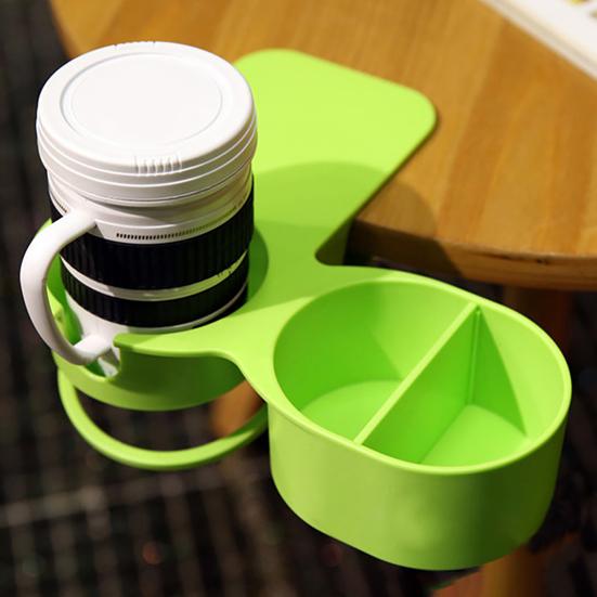 Cup Holder Clip Groove Design Anti-slip ABS Table Organizer Bottle Stand Clamp for Home