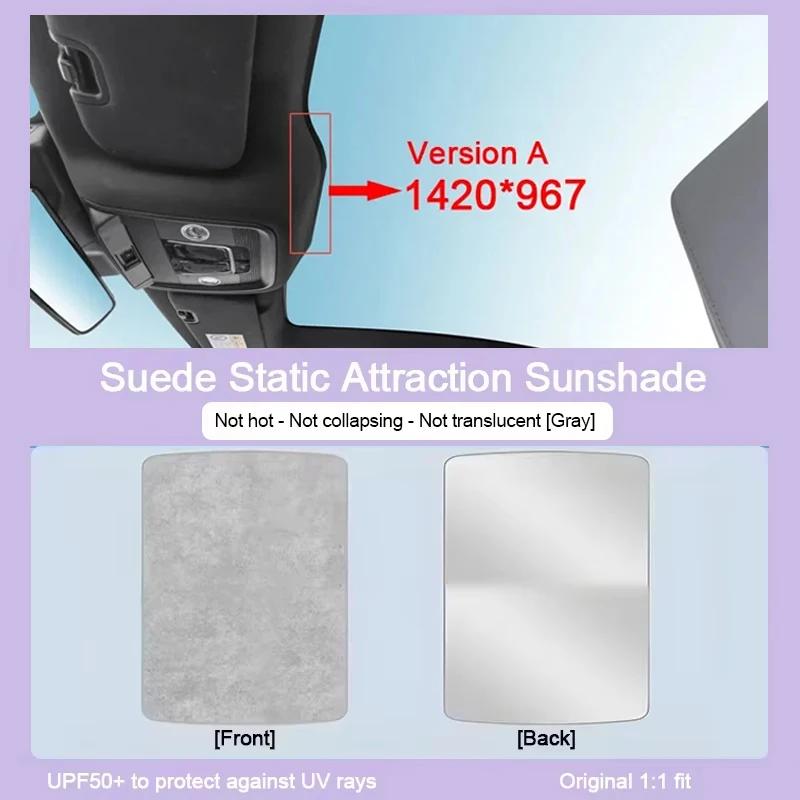 Car Sunshade For BYD Seal EV EK 2022~2025 Sunroof Shades Electrostatic Adsorption Visor Auti-UV Sun Protection Auto Accessories