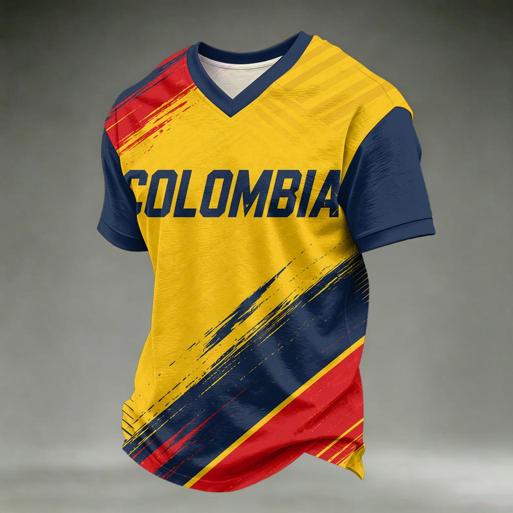 Men's and Boys' Printed Soccer Fan Support T-Shirt for Day and Casual Wear