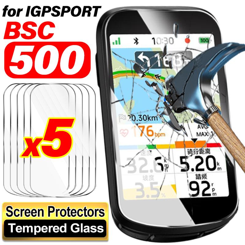 for IGPSPORT BSC 500 Tempered Glass Screen Protectors 9H Hardness Anti-Scratch Protective Film Cover for IGPSPORT BSC500