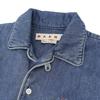 MARNI Excellent condition indigo denim bowling shirt, 100% cotton, men's, blue, size 44, CUJU0017IS USCV22 tops 44 blueUsed