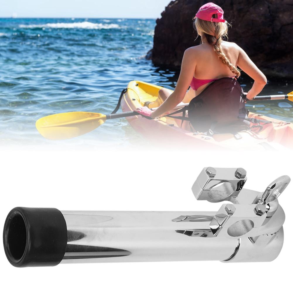 360 degrees  Rotatable Marine Boat Fishing Rod Holder Stainless Steel Mount Angling Accessory