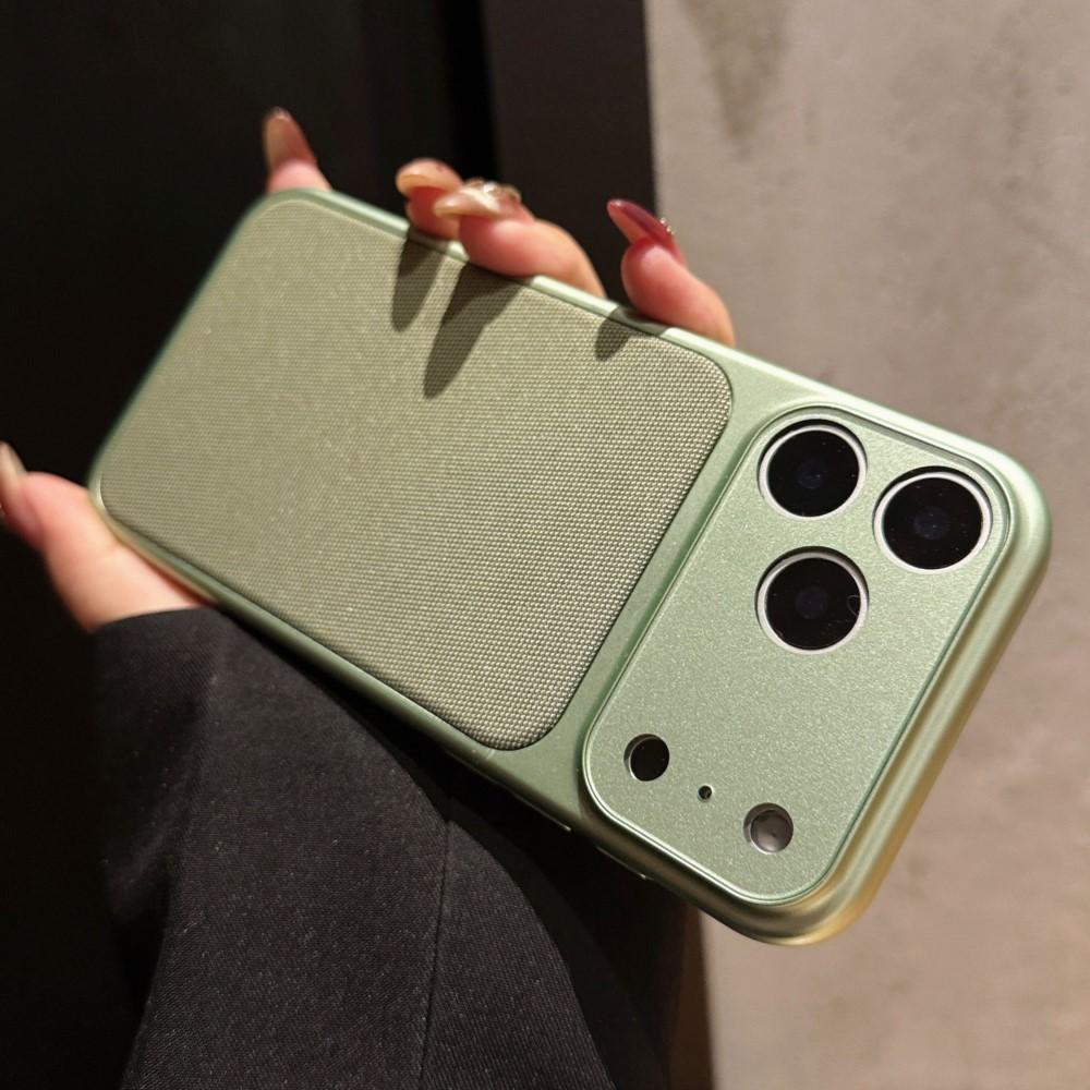 Tech Woven Fabric Leather Color Case for iPhone Air 17 16 15 14 13 12 11 Pro Max Matte Shockproof Camera Protection Cover