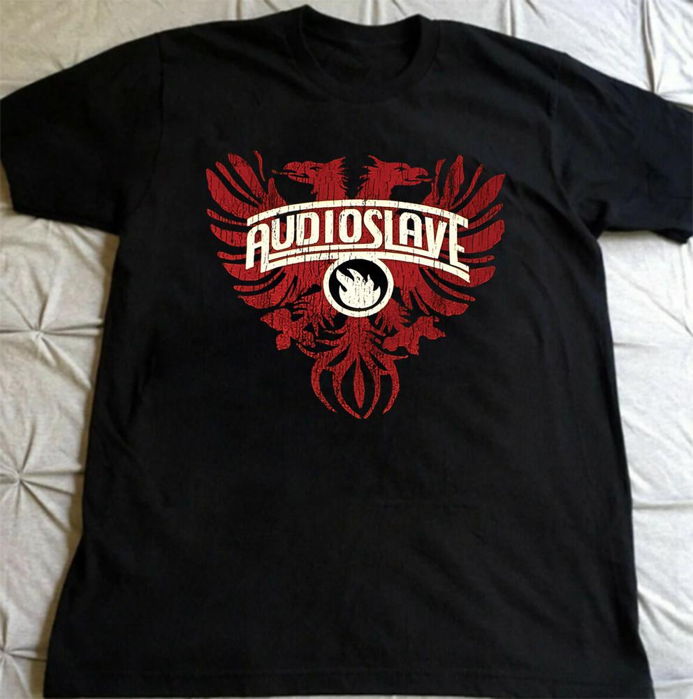 VTG AUDIOSLAVE CONCERT TOUR  Short Sleeve Cotton Black All Size T-Shirt AR1246 Unisex T-Shirt XXXXL