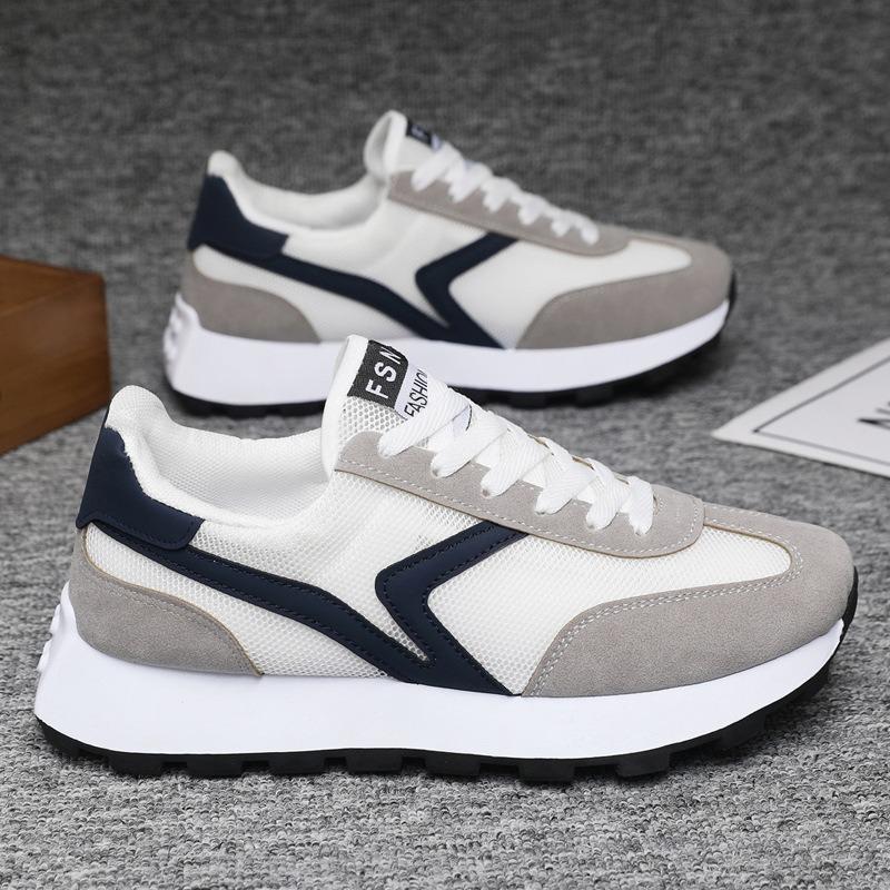 Couple sports men's casual shoes fly-woven breathable running women's shoes soft-soled mesh shoes