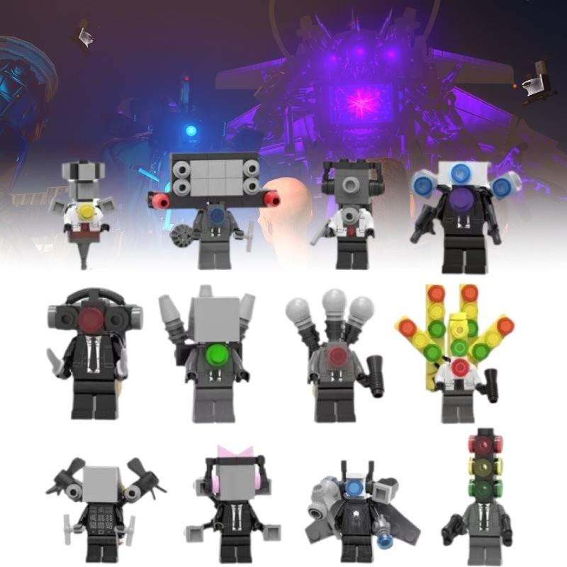 Skibidi Toilet 6pcs Character Assembling Building Blocks Toys Children Gift