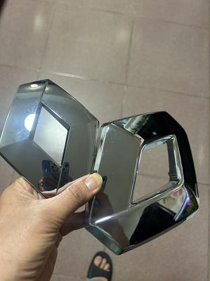 WMSC8 Plata 19x15cm 628909470R Emblema Insignia de Rejilla Delantera OEM para Renault Captur, Clio 4, Megane MK4, Fluence – Accesorios de Insignias de Coche