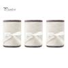 Baby Crib Bumper Pads 3 Pcs Bumper, Soft Cotton Breathable Sleep Barrier Child Safety Strip for Toddlers, Liner Edge Protector with Adjustable
