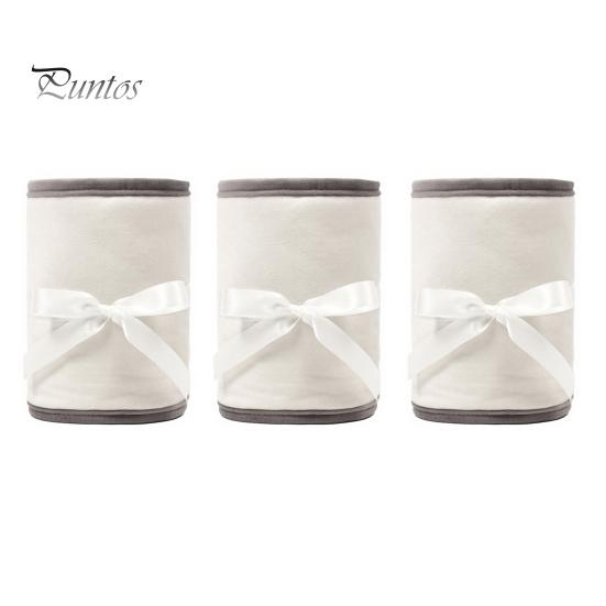 Baby Crib Bumper Pads 3 Pcs Bumper, Soft Cotton Breathable Sleep Barrier Child Safety Strip for Toddlers, Liner Edge Protector with Adjustable