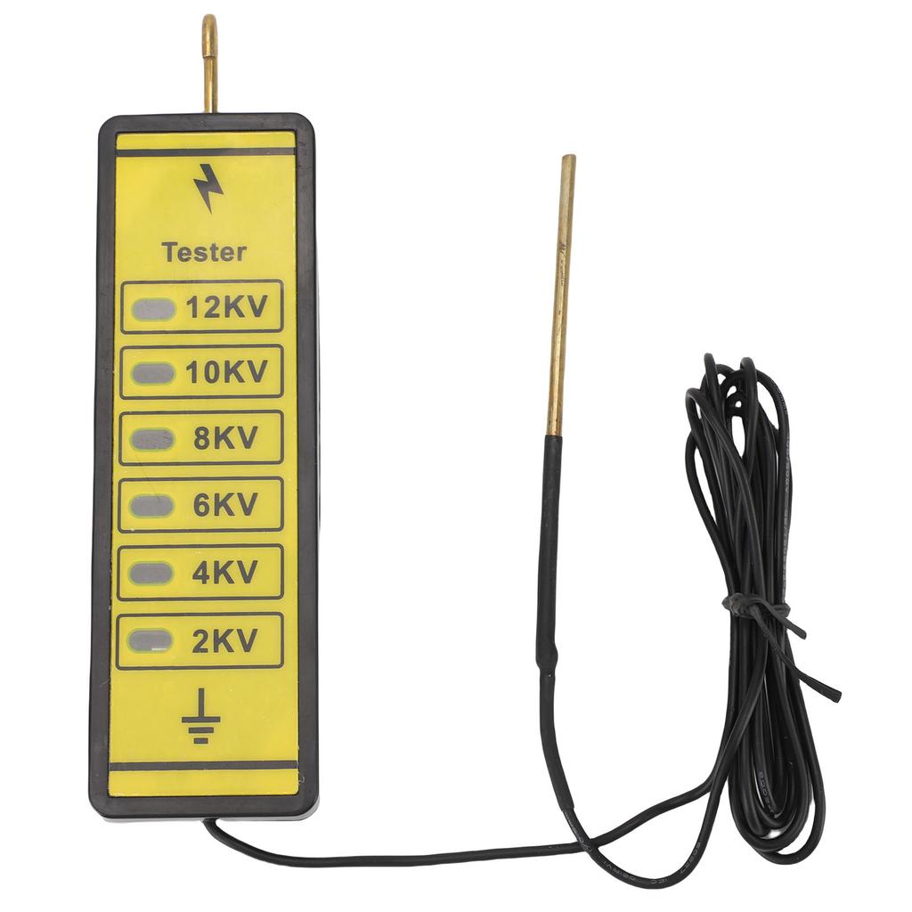 Portable Electric Fence Voltage Tester 12kv Electric Fence Voltage Fault Finder with 6 Indicator Lights for Farm