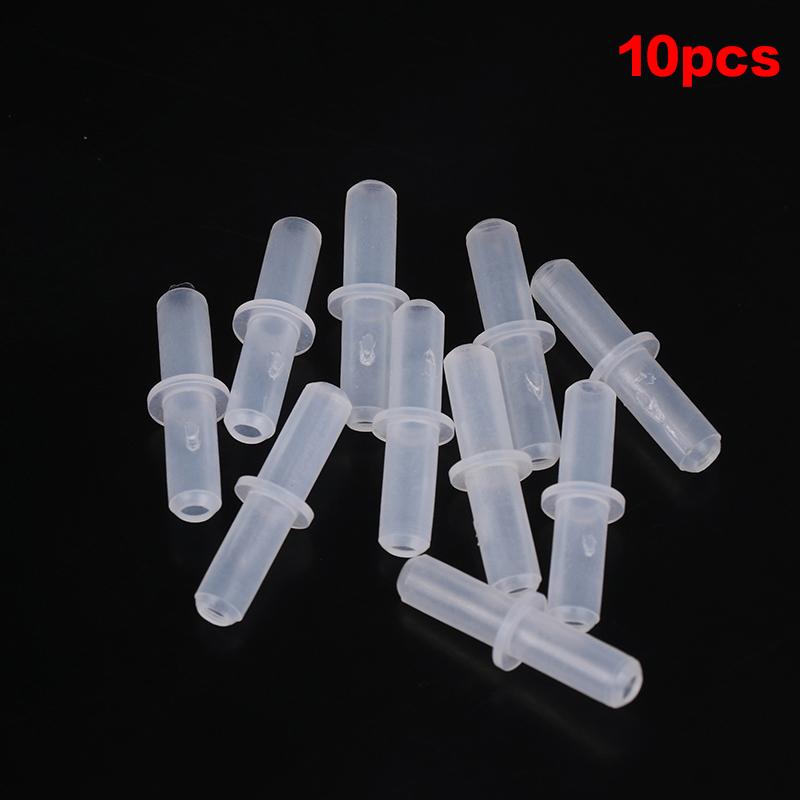 10Pcs Aquarium Airline Tubing Connectors Plastic Valve Joints Fish Tank Transparent Air Tube Adapters For 4Cm Id Air Line Hose