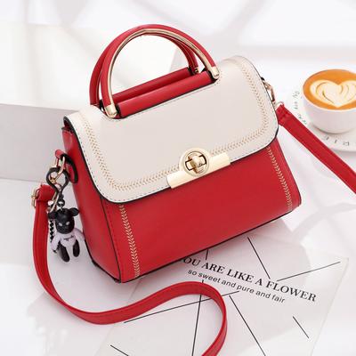 New Lock Flap Small Square Bag Shoulder Messenger Crossbody Bags Designer Stitching Women Handbags Leisure Shoulder Bag