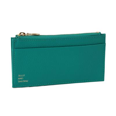 I Etui na Karty Etui Fragment Etui na Gotówkę Bezgotówkowe Włoska Skóra Prezent Etui na Kartę IC Kartę Dostępu Arbuz [JULLY SHUSHU] DR2-CC (Szmaragd)