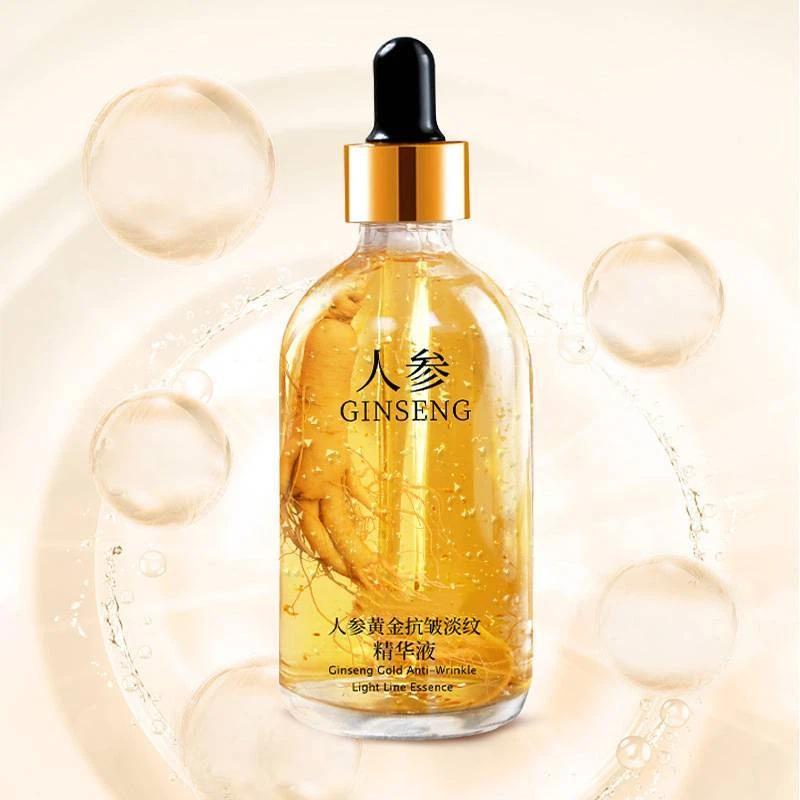 Gold Ginseng Facial Essence 100ml, Niacinamide Hyaluronic Acid Hydrating Moisturizing Anti-wrinkle Serum