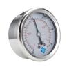 Upgraded Vacuum Pressure Gauge 1/4 BSPT Vacuum Gauge Back Mount for Air Compressor Water Oil Metal Frame -30 0-30