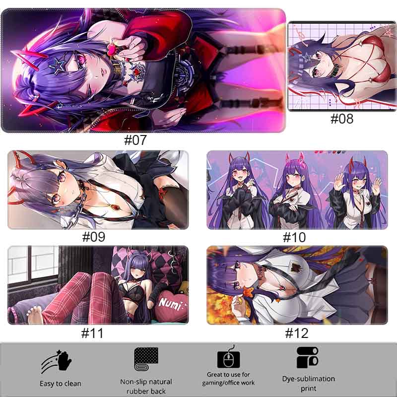 Gaming Mousepads Waifu Cups Season 6 S6 Large Mouse Mat Large Desk Play Pads Non-Slip Rubber Numi Mouse Pad Keyboard Mats XXL
