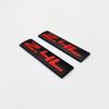 2x Black&Red Metal 2.4L Car Emblem 2.4 Bagde 3D Fender Sticker Sport Turbo Decal