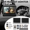 1Set 2pcs 9 Inch Car Headrest Monitor DVD Player +AV Display Remote Controller with Cable Kit Car Pillow LCD Monitor Universa 20*25*5cml