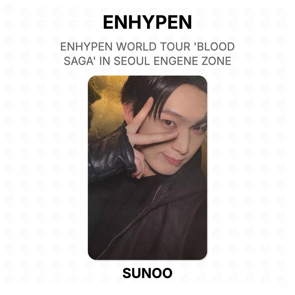 ENHYPEN TOUR MONDIALE 'SAGA DI SANGUE' A SEOUL ZONA ENGENE Fotocard Ufficiale