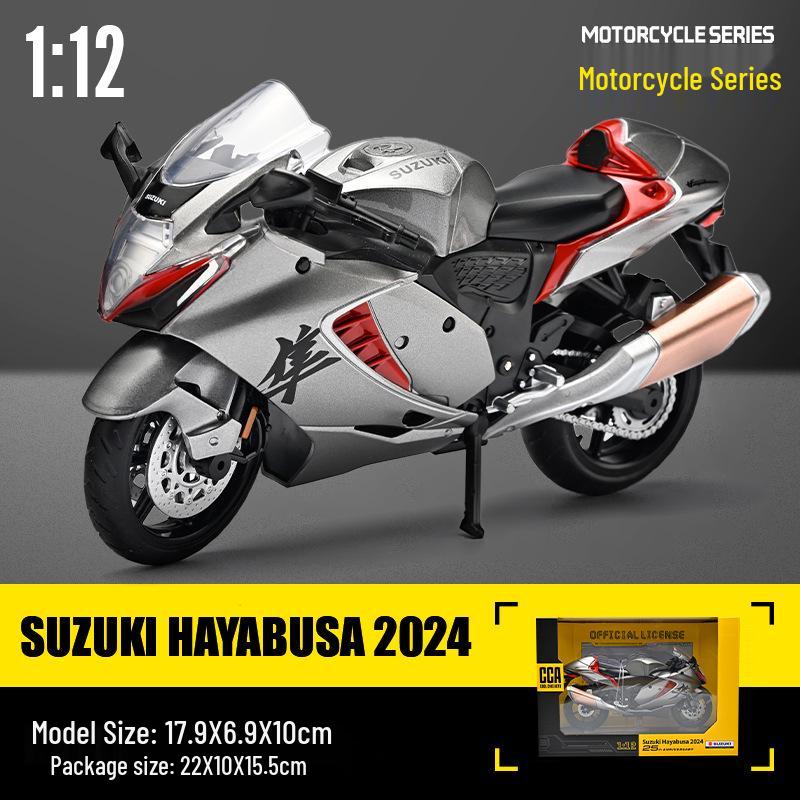 Kawasaki 1:12 Model de motocicleta din aliaj Ducati cu sunet pentru copii