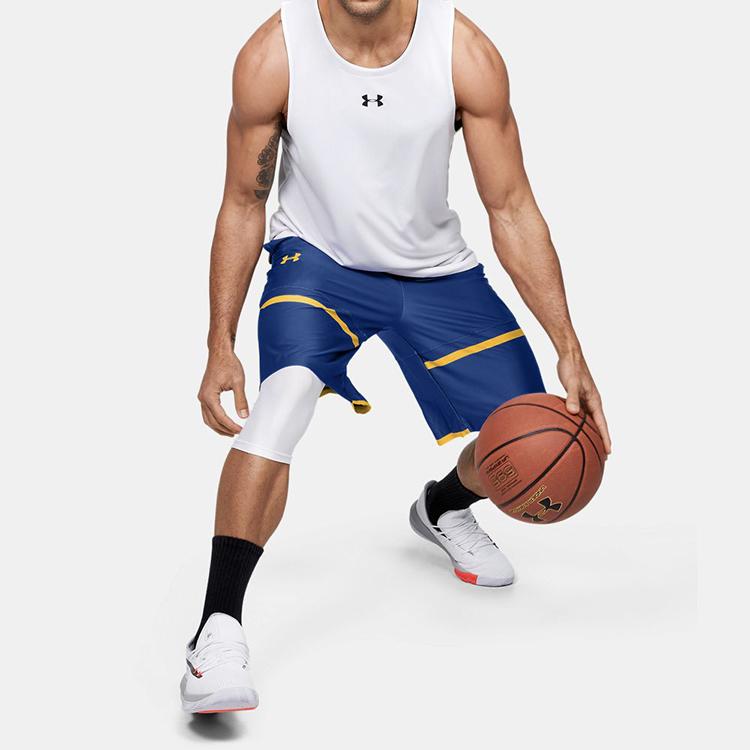 Under Armour Ležérne basketbalové priedušné šortky Pánske šortky Kráľovská modrá 1354211-400