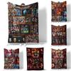 Horror Movie Watching Blanket Halloween Decorations Soft Home Warm Bedspreads