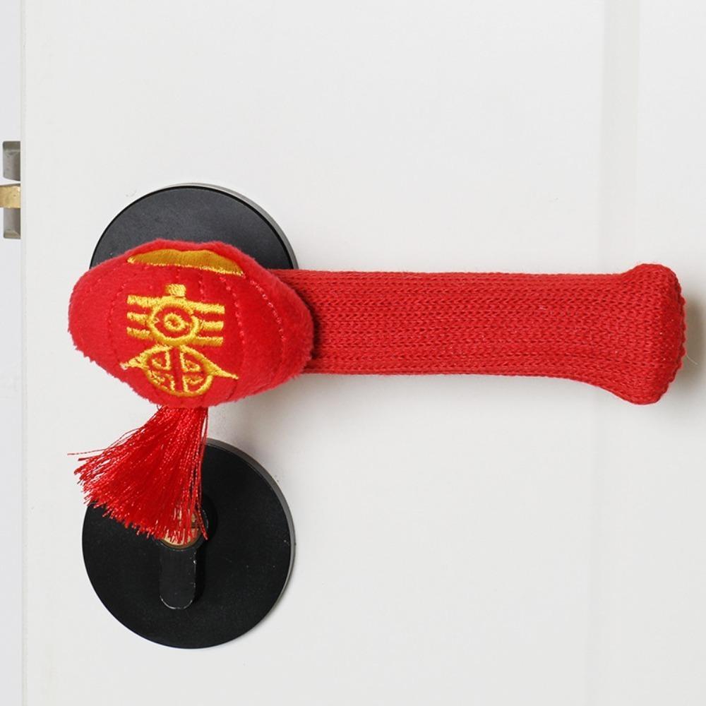 Loong Lion Dance Door Knob Cover Koi Chinese New Year Doorknob Cover  Bedroom Style 5