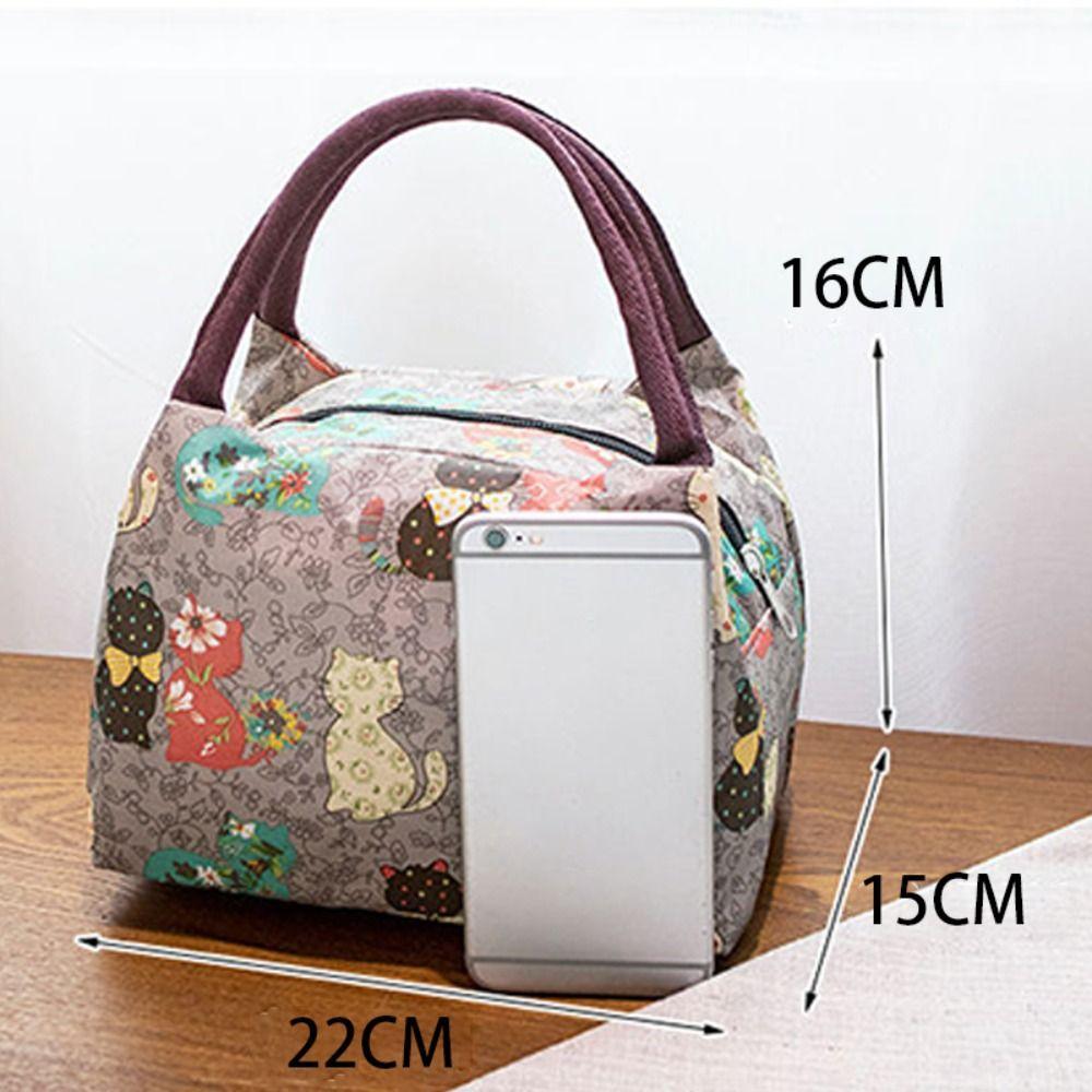Portable Adult Kids Oxford Cloth Insulated Lunch Bag Camping Food Drink Cooler Bag Picnic Travel Bag Waterproof Food Storage Box